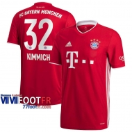 Maillot de foot Bayern Munich Joshua Kimmich #32 Domicile 2020 2021