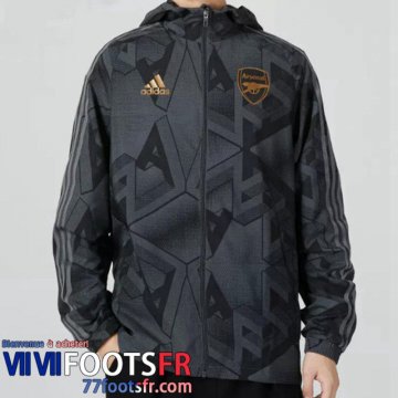 Coupe Vent - Sweat a Capuche Arsenal gris Homme 2022 2023 WK236