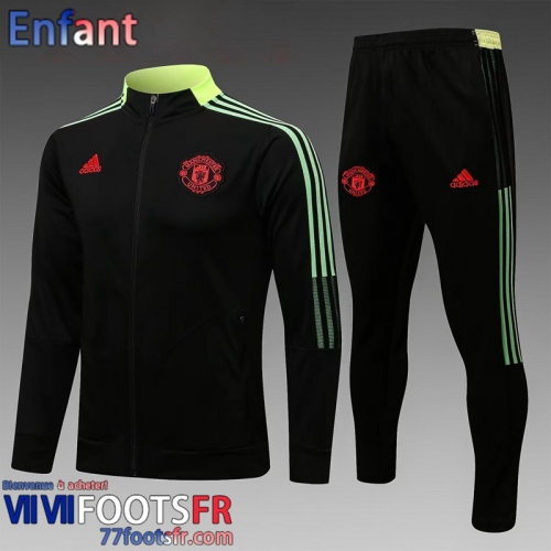 Veste Foot Manchester United noir Enfant 21 22 TK169