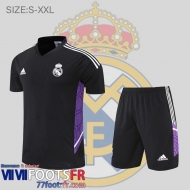 Polo foot Real Madrid noir Homme 2022 2023 PL579