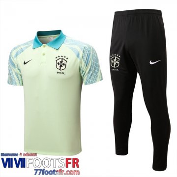 Polo foot Bresil jaune Homme 2022 2023 PL570