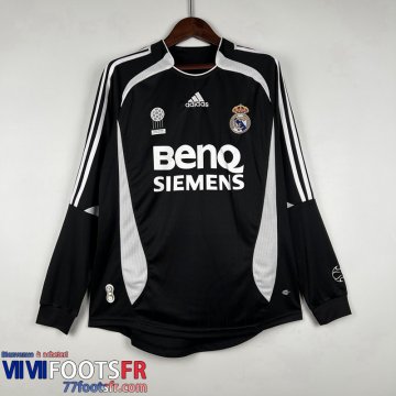 Retro Maillot De Foot Real Madrid Exterieur Homme Manche Longue 06 07 FG277