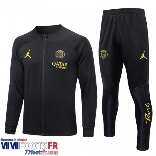 Veste Foot PSG noir Homme 2023 2024 JK702