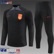 Survetement de Foot China noir Enfant 2023 2024 TK615