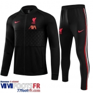 Kits: Veste Foot Liverpool le noir Enfant 2021 2022 TK93