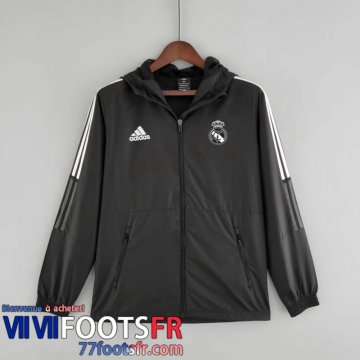 Coupe Vent - Sweat a Capuche Real Madrid noir Homme 22 23 WK97