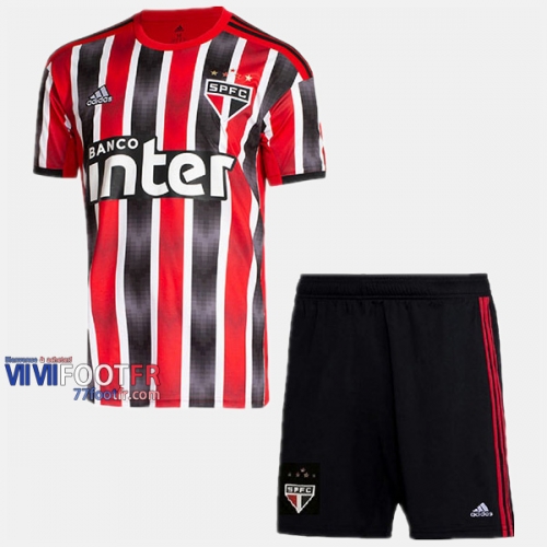 Ensemble Maillot Sao Paulo FC Enfant Exterieur 2019-2020 Personnalise :77Footfr