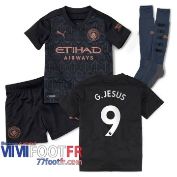 Maillot de foot Manchester City G.Jesus #9 Exterieur Enfant 2020 2021