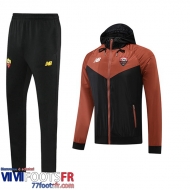 Coupe Vent - Sweat a Capuche AS Rome noir Homme 2022 2023 WK114