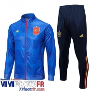 Veste Foot Espagne bleu Homme 2022 2023 JK638