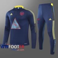 77footfr Survetement Foot Arsenal Bleu fonce - Co-brande 2020 2021 T84