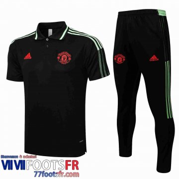 Polo foot Manchester United le noir Homme 21 22 PL211