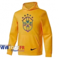 77footfr Sweatshirt Foot Bresil Jaune 2020 2021 S21