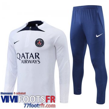 Survetement de Foot PSG Blanc Homme 22 23 TG308