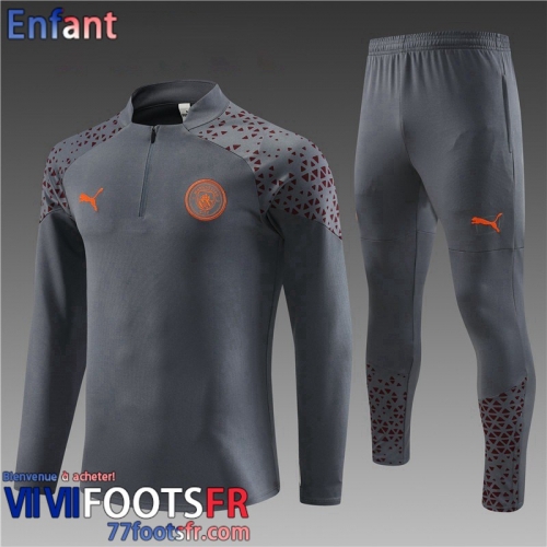 KIT: Survetement de Foot Manchester City gris Enfant 2023 2024 TK685