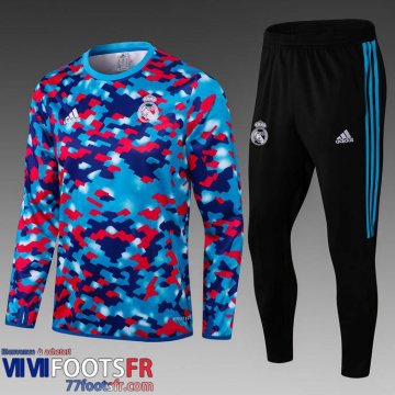 Survetement Foot Real Madrid Homme bleu rouge 2021 2022 TG56