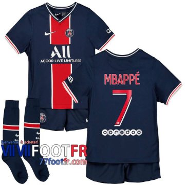 Maillot de foot PSG Mbappé #7 Domicile Enfant 20-21