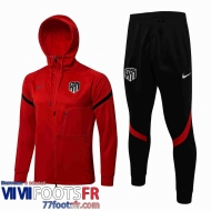 Veste Foot - Sweat A Capuche Atletico Madrid rouge Homme 21 22 JK251