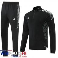 Survetement de Foot Sport noir Homme 2022 2023 TG252