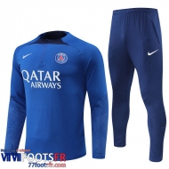 Survetement de Foot PSG Paris bleu Homme 2022 2023 TG428