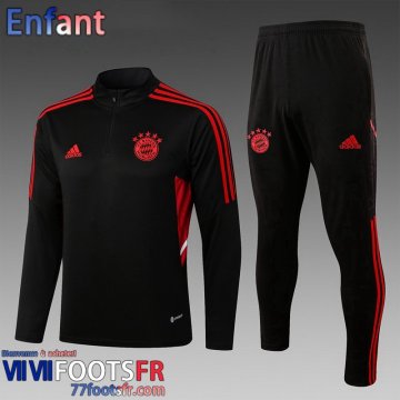 KIT: Survetement de Foot Bayern Munich Noir Enfant 2022 2023 TK477