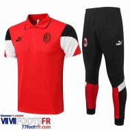 Polo foot AC Milan Homme rouge 2021 2022 PL109