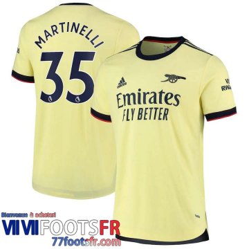 Maillot De Foot Arsenal Extérieur Homme 21 22 # Martinelli 35