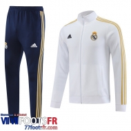 Veste Foot Real Madrid Blanc Homme 2023 2024 JK736