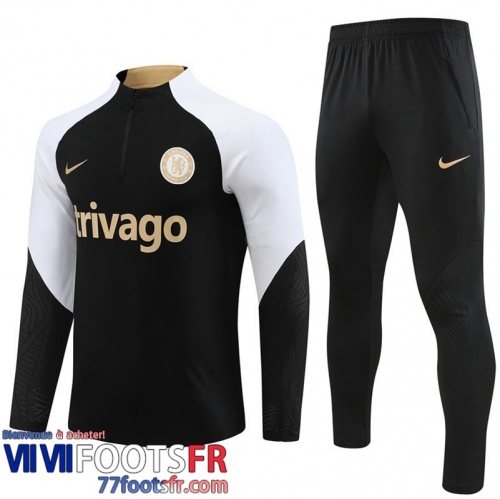 Survetement de Foot Chelsea noir Homme 2023 2024 TG918