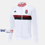 Magasins Veste Foot Flamengo Blanc 2019/2020 Nouveau Promo