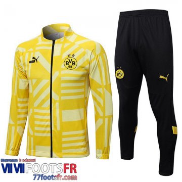 Veste Foot Dortmund jaune Homme 2022 2023 JK655