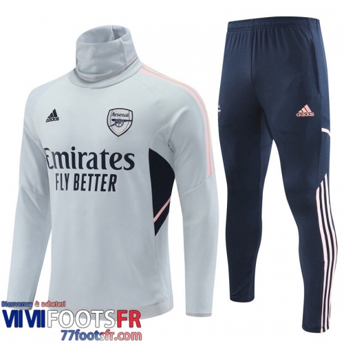 Survetement de Foot Arsenal gris Homme 2022 2023 TG493