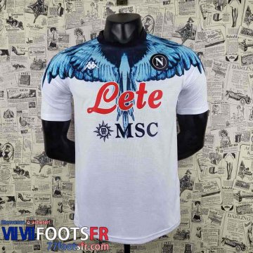 Maillot De Foot Napoli Maradona Blanc Homme 2022 2023 Version Fuite