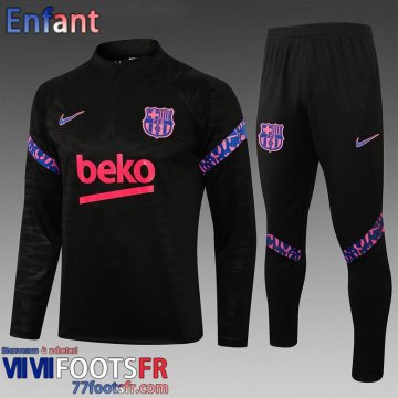 Survetement de Foot Barcelone noir Enfant 21 22 TK170