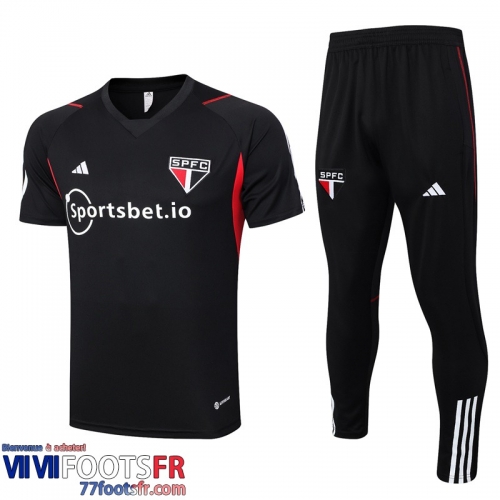 Polo foot Sao Paulo noir Homme 2023 2024 PL670