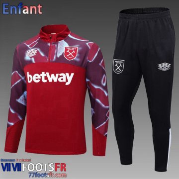 Survetement de Foot West Ham rouge Enfant 2022 2023 TK556