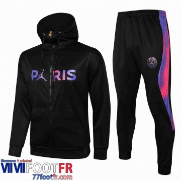 Veste Foot - Sweat a Capuche PSG noir 21-22 JK34