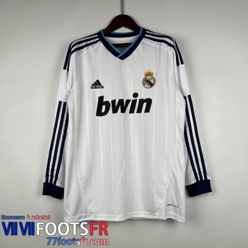 Retro Maillot De Foot Manche Longue Real Madrid Domicile Homme Manche Longue 12/13 FG295