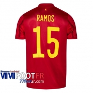 Maillot de foot Espagne RAMOS #15 Domicilee EURO 2020