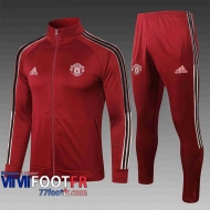 77footfr Veste foot Manchester United cramoisi 2020 2021 A400