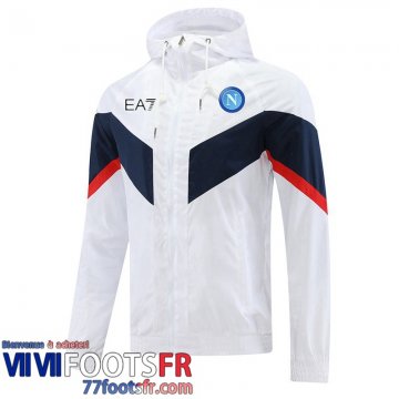 Coupe Vent - Sweat a Capuche Naples Blanc Homme 2022 2023 WK216