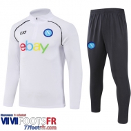 Survetement de Foot Naples Blanc Homme 2023 2024 A112