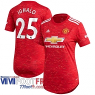 Maillot de foot Manchester United Odion Ighalo #25 Domicile Femme 2020 2021