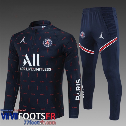 Survetement de Foot PSG Paris bleu Enfant 21 22 TK147