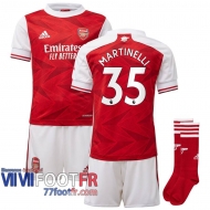 Maillot de foot Arsenal Martinelli #35 Domicile Enfant 2020 2021