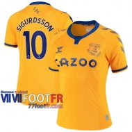 77footfr Everton Maillot de foot Sigurdsson #10 Exterieur Femme 20-21