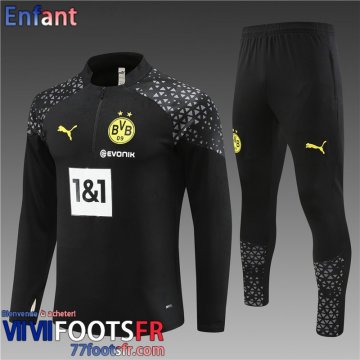KIT: Survetement de Foot Dortmund noir Enfant 2023 2024 TK697