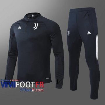 77footfr Survetement Foot Enfant Juventus Marine - Fermeture eclair courte TK64
