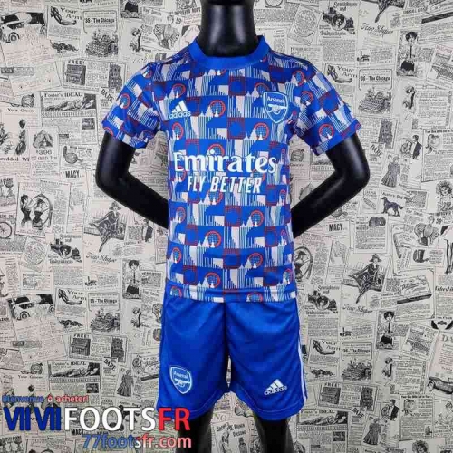 Maillot De Foot Arsenal Bleu Enfant 2022 2023 AK05