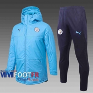 77footfr Veste - Doudoune Foot Manchester City Bleu clair 2020 2021 C06